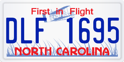 NC license plate DLF1695