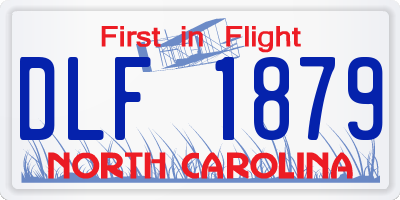 NC license plate DLF1879