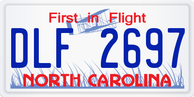 NC license plate DLF2697