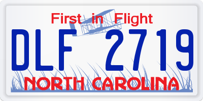 NC license plate DLF2719