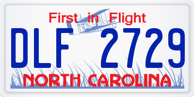 NC license plate DLF2729