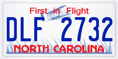 NC license plate DLF2732