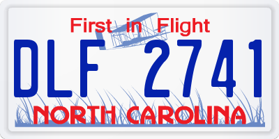 NC license plate DLF2741