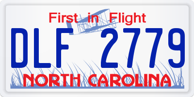 NC license plate DLF2779
