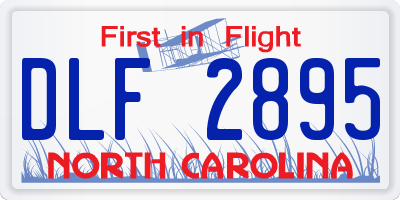 NC license plate DLF2895