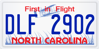 NC license plate DLF2902