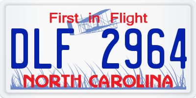 NC license plate DLF2964