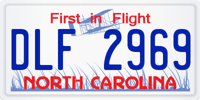 NC license plate DLF2969