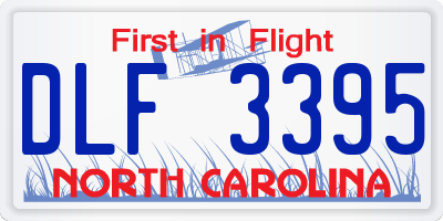 NC license plate DLF3395