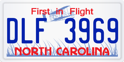 NC license plate DLF3969