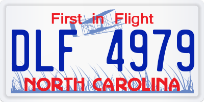 NC license plate DLF4979
