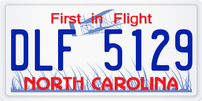 NC license plate DLF5129