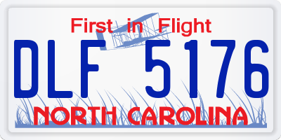 NC license plate DLF5176