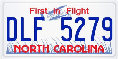 NC license plate DLF5279