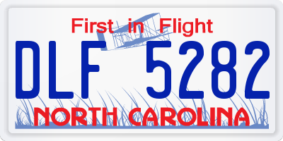 NC license plate DLF5282