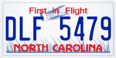 NC license plate DLF5479