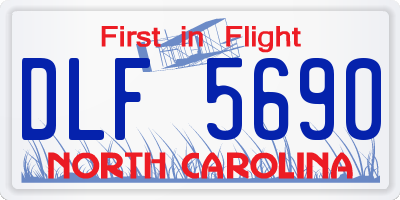 NC license plate DLF5690