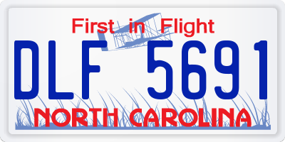 NC license plate DLF5691