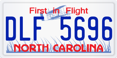 NC license plate DLF5696