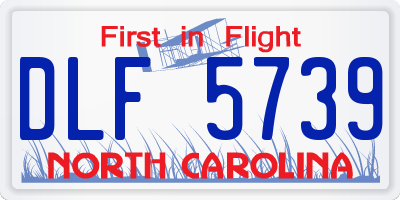 NC license plate DLF5739