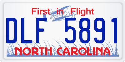NC license plate DLF5891