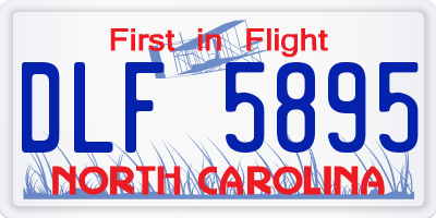 NC license plate DLF5895
