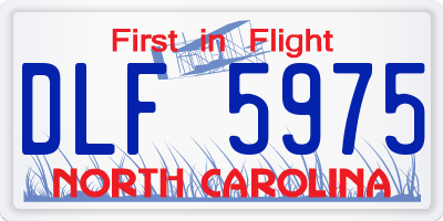 NC license plate DLF5975