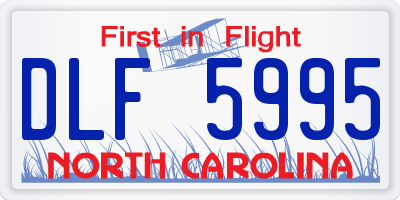 NC license plate DLF5995