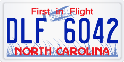 NC license plate DLF6042