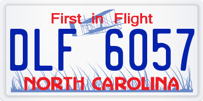 NC license plate DLF6057