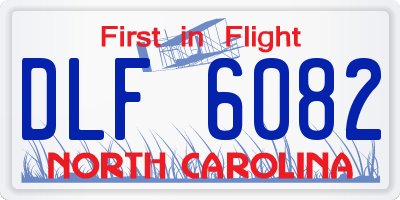 NC license plate DLF6082