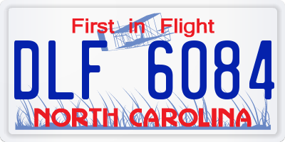 NC license plate DLF6084