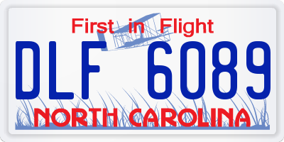 NC license plate DLF6089