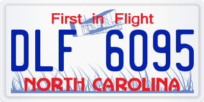 NC license plate DLF6095