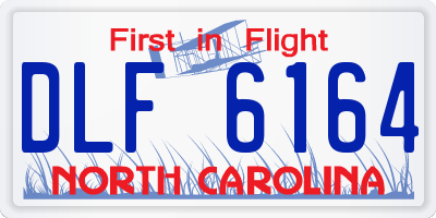 NC license plate DLF6164