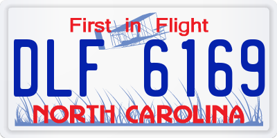NC license plate DLF6169