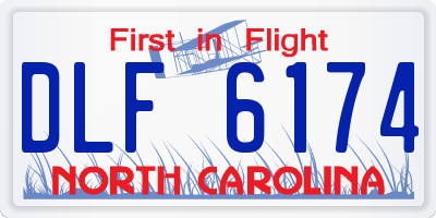 NC license plate DLF6174