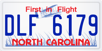 NC license plate DLF6179