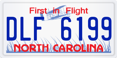 NC license plate DLF6199