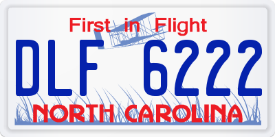 NC license plate DLF6222