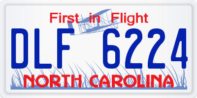 NC license plate DLF6224
