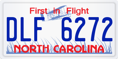 NC license plate DLF6272
