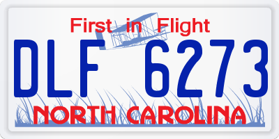 NC license plate DLF6273