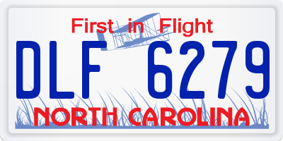 NC license plate DLF6279