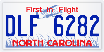 NC license plate DLF6282