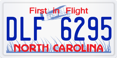 NC license plate DLF6295