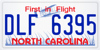 NC license plate DLF6395