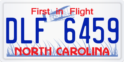 NC license plate DLF6459