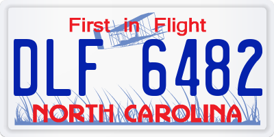 NC license plate DLF6482