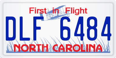 NC license plate DLF6484